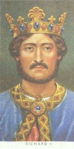 Richard I reigns King of England