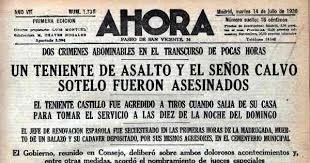 Assassinat del Tinent Castillo i de José Calvo Sotelo