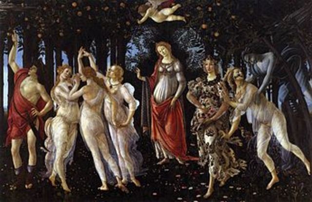 Botticelli paints Primavera