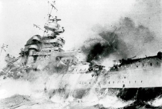 Sinking of British Battleships