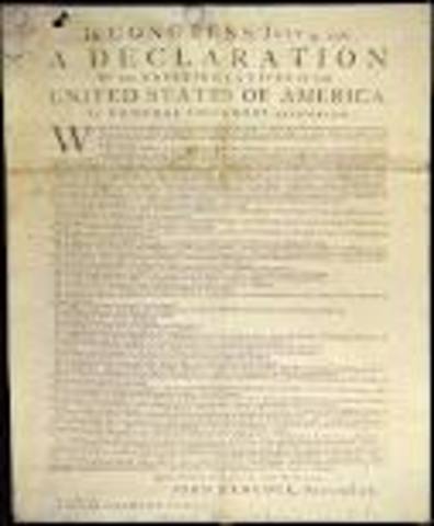 Declaration of Independence signed