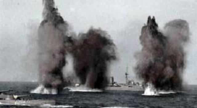 2 British War Ships Open Fire