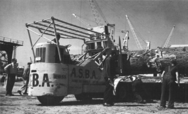 Een beeld van de vooruit gang in de haven