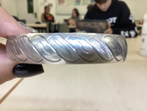 Polsera de plata bangla