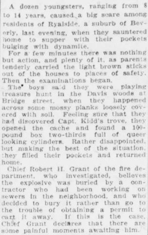 youngsters find dynamite