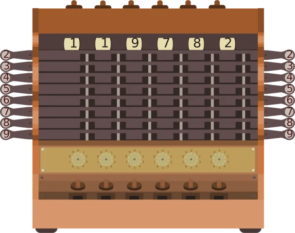 Primera calculadora mecánica