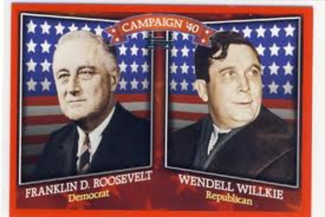The relection of Roosevelt for the third time