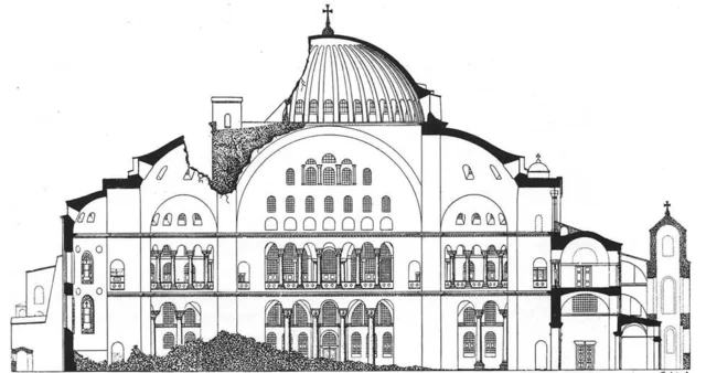 Καταρρέει ένα τμήμα του αρχικού θόλου από σεισμό