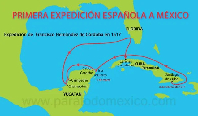 Expedicion de Francisco Hernández de Córdoba