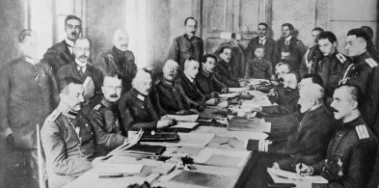 March 1918: Russia signs Treaty of Brest-Litovsk