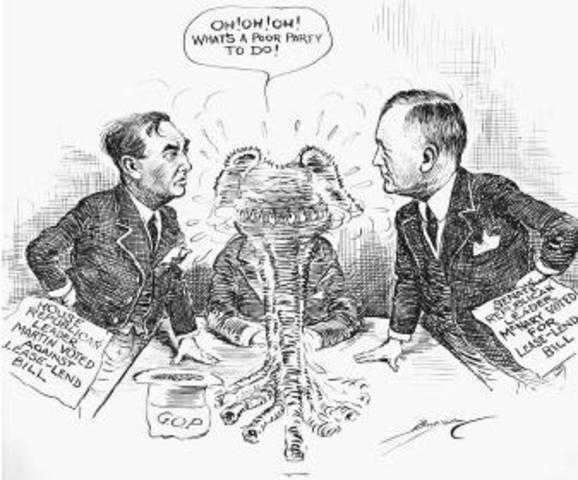 CONGRESS PASSES THE LEND-LEASE ACT