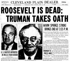 Franklin D. Roosevelt Dies in Office