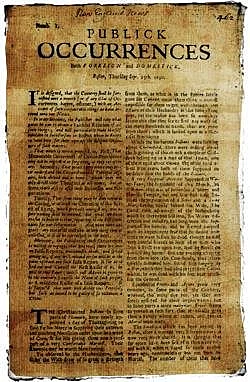 Primer periódico en América
