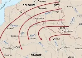 Comienza el Plan Schlieffen