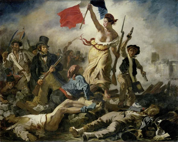 Delacroix :"La libertad guiando al pueblo"