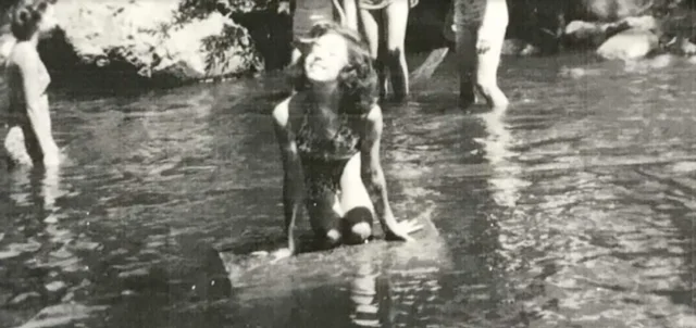 Teenagers playing in the fallout