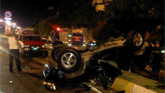Accidente en la Caracas - La Guaira dejó 4 muertos