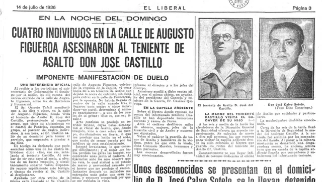 Assasinat del tinent Castillo i de José Calvo Sotelo