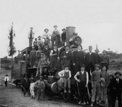Llegada del tren a Quito