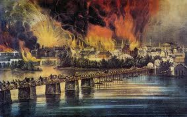 Abandono de la capital Confederada.