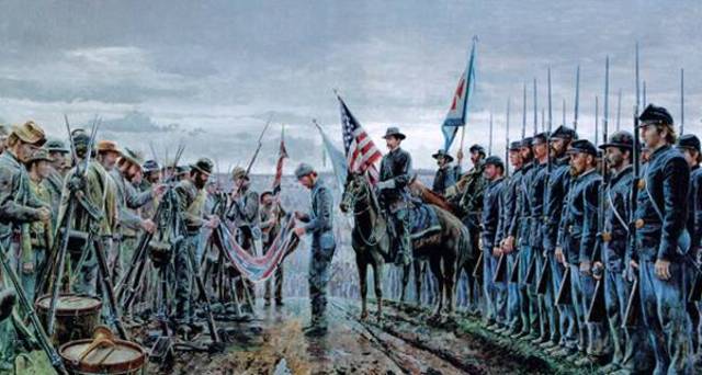 Rendición de los ejércitos confederados. Fin de la guerra.