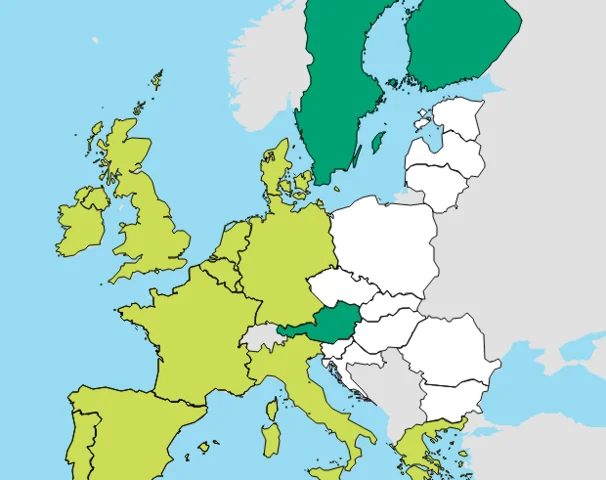 Austria, Finlandia y Suecia se unen a la UE