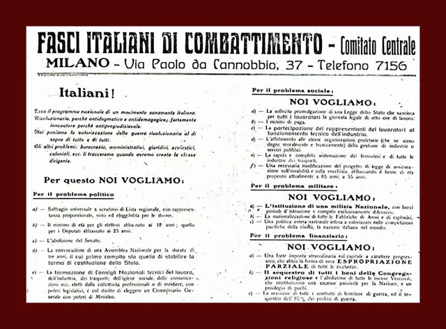 La nascita del Fascismo