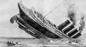 The sinking of the Lusitania