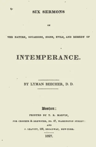 Preacher Lyman Beecher and his six sermons