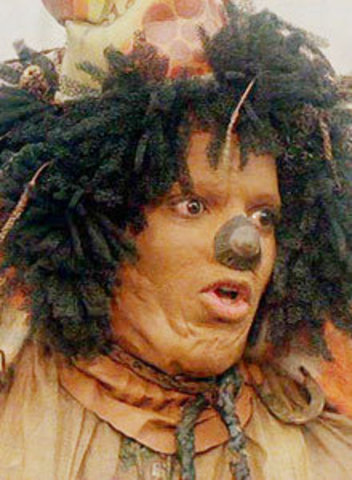 Has movie debut as a scarecrow in The Wiz, an all-black remake of The Wizard of Oz.