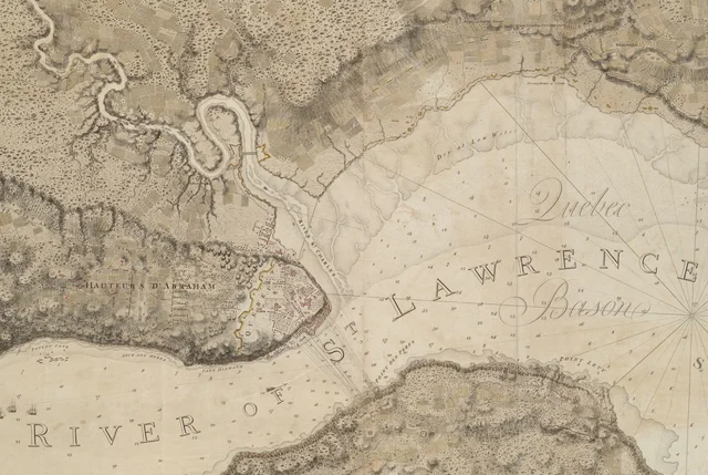 Les forces britanniques remontent le fleuve Saint-Laurent