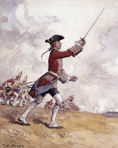 •	James Wolfe est nommé le chef commandant des forces anglais contre Québec