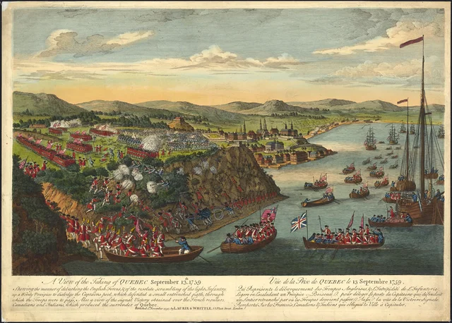 •	Les bateaux de Wolfe ont accosté à L’Anse-au-Foulon 3 km de la ville de Québec. 4h00 du matin