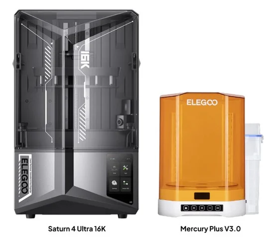 Elegoo Saturn Ultra 16K + Mercury Plus V3 Bundle