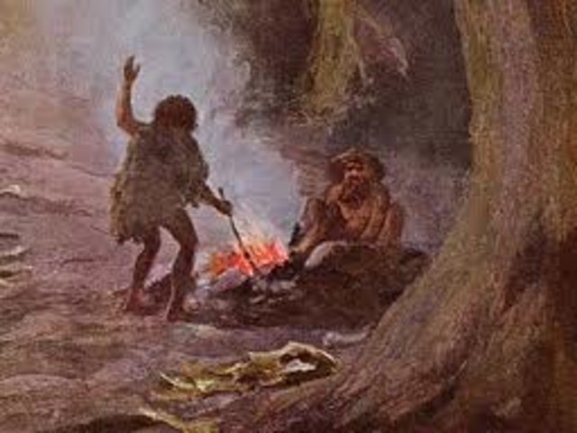Early Man Discovers FIRE PREHISTORIC BC