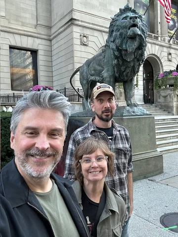 Chicago w/ Briena and Chris (Briena's Art Piece in a Show)