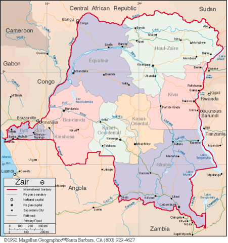 Invasion por tutsis Zaire