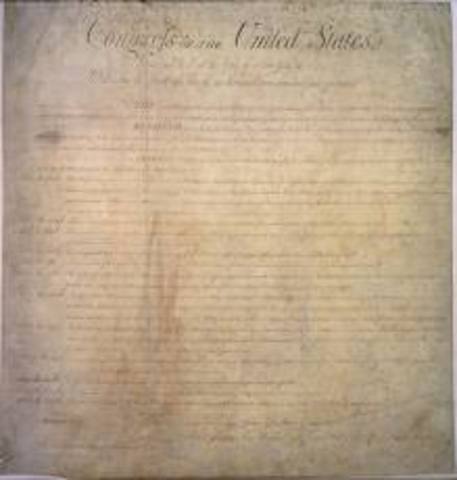 Bill of rights added to the constitution