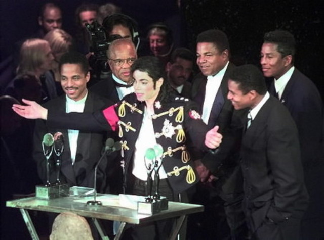 Jackson and his brothers were elected to the Rock and Roll Hall ofFame in Cleveland, Ohio.
