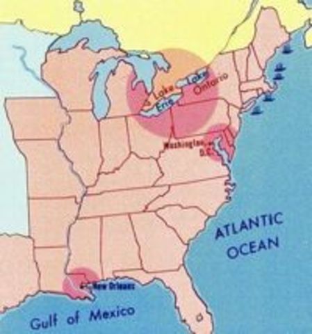 Britian Blockades American Ports