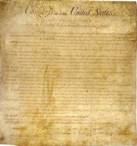 Bill of Rights added to Constitution