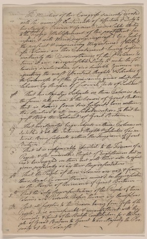 Declaration of Rights and Grievances is Passed