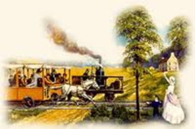 Richard Trevithick creates the first steam powered locomotive