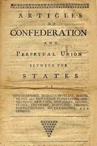 Articals of confederation signed