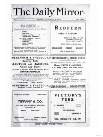 The first Tabloid style newspaper