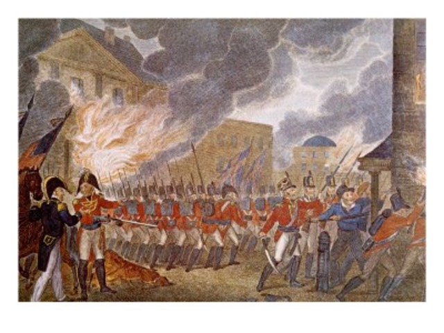 Wahington D.C attacked and burned
