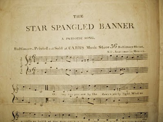 Attack of Baltimore & the writing of the Star Spangled banner