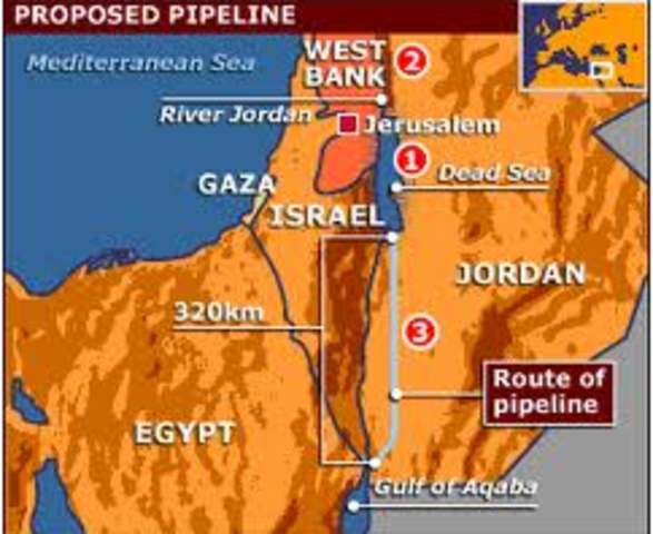 Isreal and Jordan agree on Dead Sea Pipeline Plan
