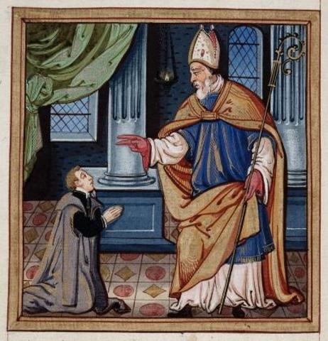 Pope Leo X exicommunitated Martin