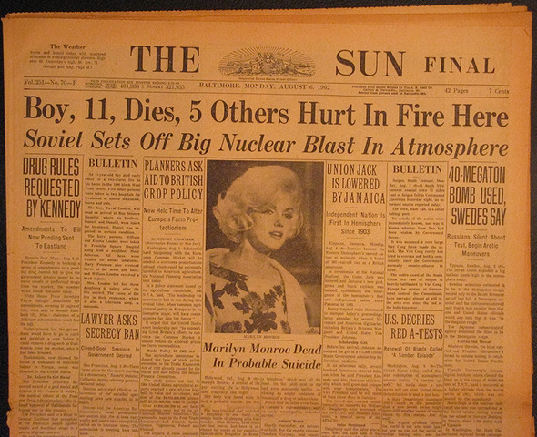 Marilyn Monroe Found Dead